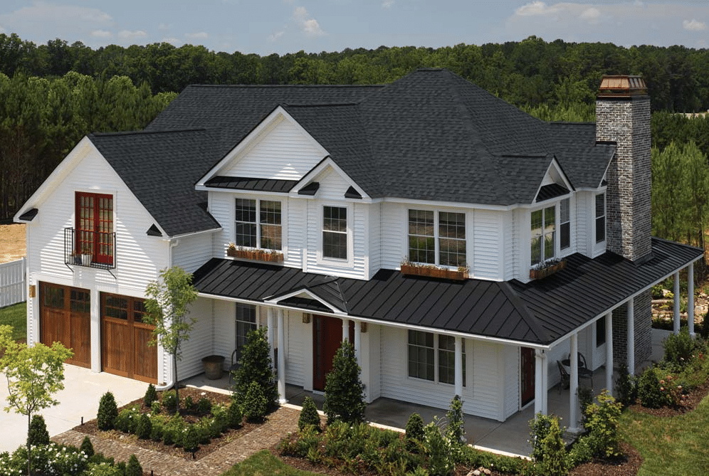 asphalt shingle replacement on house